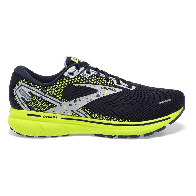 Brooks GHOST 14 Cushioned Road Running Shoes Mens Online - Navy/Nightlife/Oyster (LNK063517)